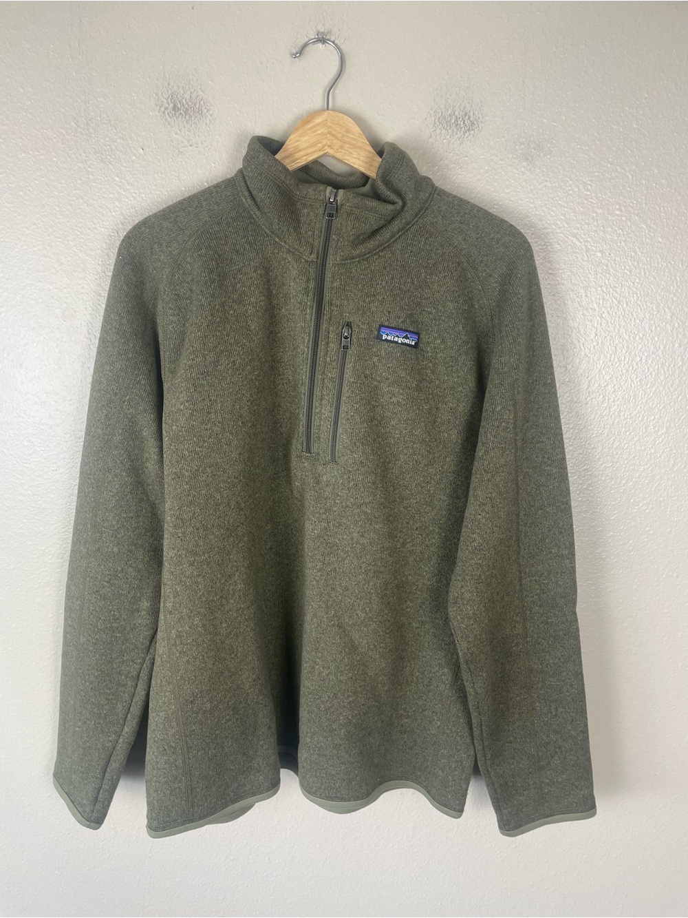 Patagonia Better Sweater 1/4 Zip Fleece Size Large Green